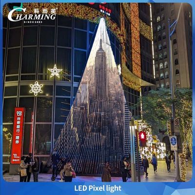 Yeni Teknoloji LED Piksel Işıkları 50C SMD3535 IP66 SPI Kontrol Dış Işık Dış Duvar Dekorasyonu Sahne Park Işıkları