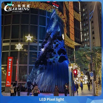 RGB IP65 Dış Mekan Su Geçirmez Noel Ağacı Led Piksel Işık SMD3535 Cephe Aydınlatması