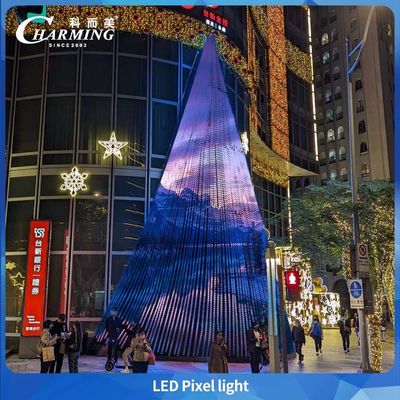 RGB IP65 Dış Mekan Su Geçirmez Noel Ağacı Led Piksel Işık SMD3535 Cephe Aydınlatması