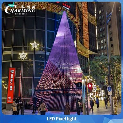 IP65 Dış Mekan Su Geçirmez Bina Cephe Piksel Işığı RGB Ekran Rengiyle