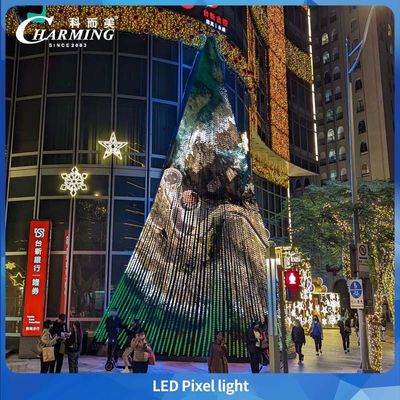 IP65 Dış Mekan Su Geçirmez Bina Cephe Piksel Işığı RGB Ekran Rengiyle