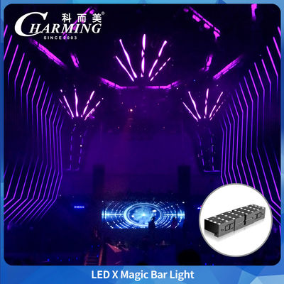 Duvara Monte Edilebilir Büyüleyici Ürün LED X Magic Bar Eğlence Etkinliği İçin Modüler Tasarım Büyüleyici Ürün LED X Magic Bar RGB LED Piksel Bar
