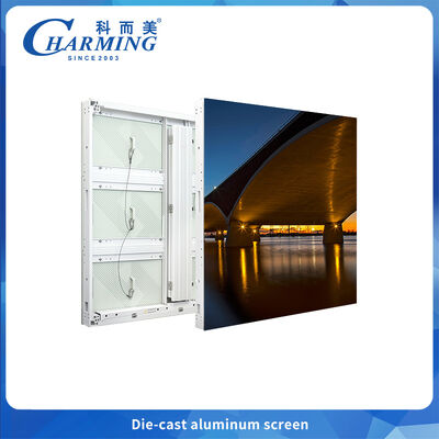 Alüminyum P6.66 Yüksek Parlaklık Enerji tasarrufu Dışarıda Her Hava Reklam LED Ekranı