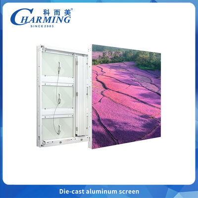 P6.66 Ölçme Alüminyum LED Ekranı Yüksek Kontrast, 90° Ark Splicing, Dış Medya ve Etkinlikler için IP65