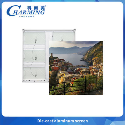 960x960MM Döküm Alüminyum 4k Reklam Ekranı Dış Mekan Su Geçirmez P6 Led Duvar Ekranı