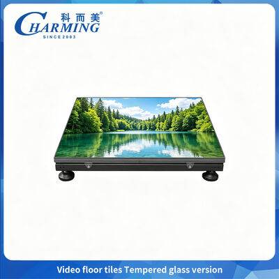 500kg Yüksek Yük Kapasitesi Tempered Glass Dance Floor LED KTV için giyim dayanıklı