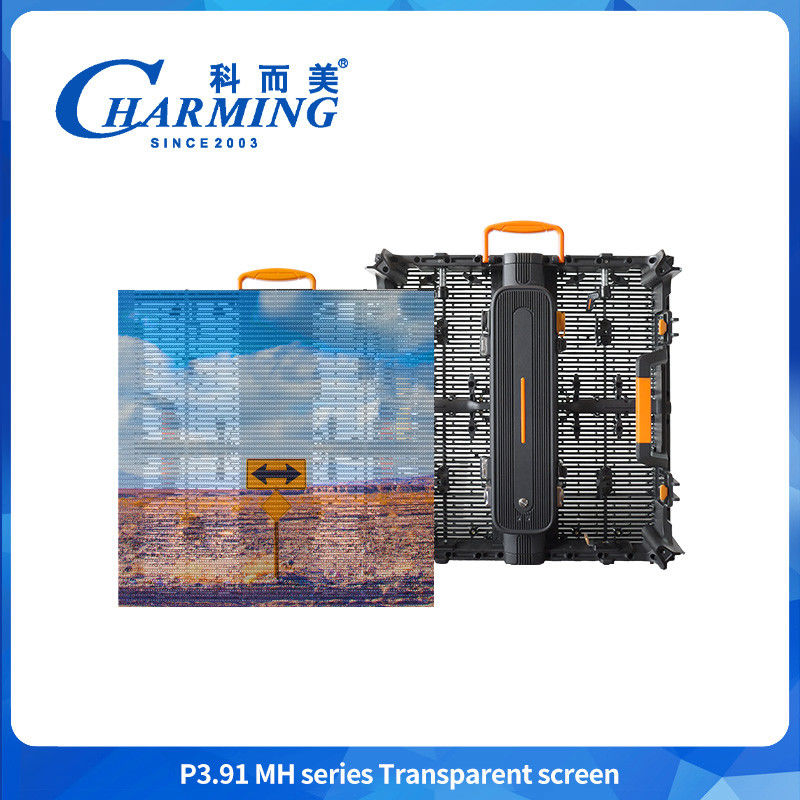Açık hava IP65 P3.91-P7.8 Şeffaf Cam 3D LED Ekran Video Duvar Ekranı