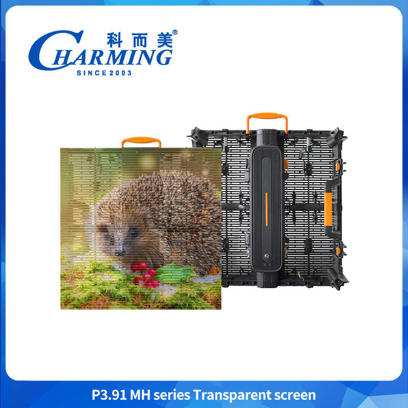 Tam Renkli P3.91 Şeffaf Dış LED Ekranı HD Şeffaf LED Ekranı Reklam için