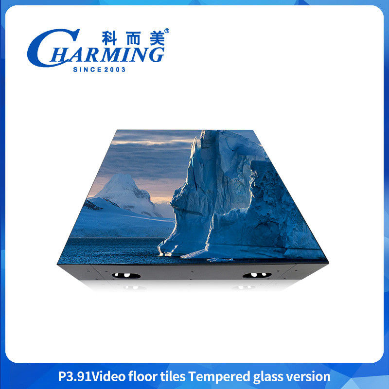 Su geçirmez P3.91 Işıktırılmış 3D GOB Dans Alanı HD Yer Dans Led Ekranı