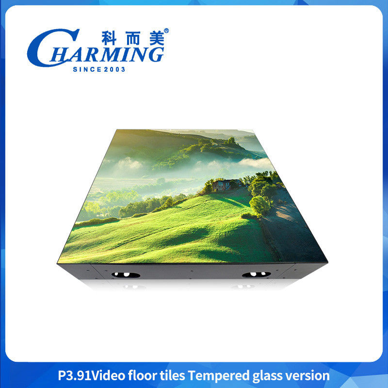 Dijital LED Dans Zemini Taşınabilir Tempered Glass LED Dans Zemini Video Yer Plakeleri Barlarda Kulüpler Ve Kiralama Sergilerinde