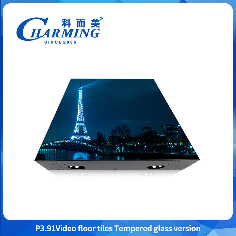 P3.91 Tempered Glass Model Ultra-Clear Display Video Dancing Floor Tiles For Indoor and Outdoor Rental Activities Hızlı bakım