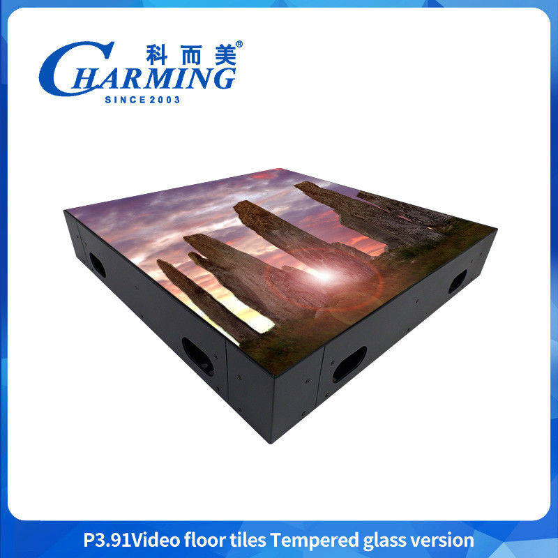 Kurulumu Kolay 500*500mm Tempered Glass Video Dancing Floor Tile Screen Ip65 Gelişmiş Koruma