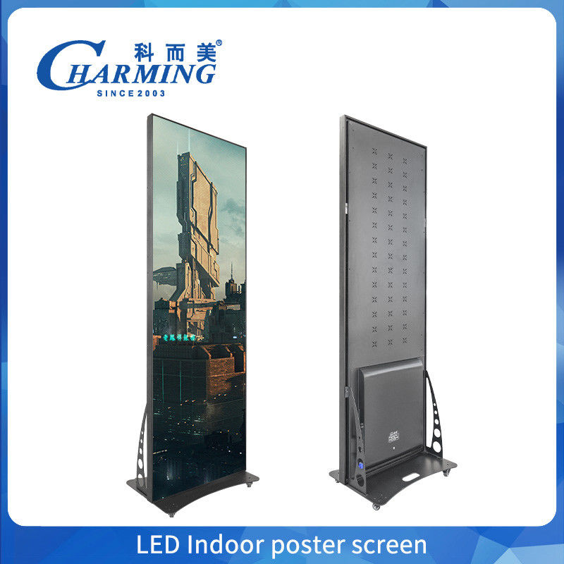 Hareketli 4k LED Poster Ekranı P1.86, P2 Reklam LED Video Duvar Ekranı