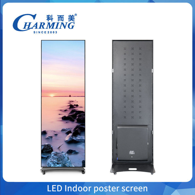 Yeni tasarım P1.8 P2 P2.5 LED Video Posteri İç mekan sergi LED ayna poster reklam ekranı
