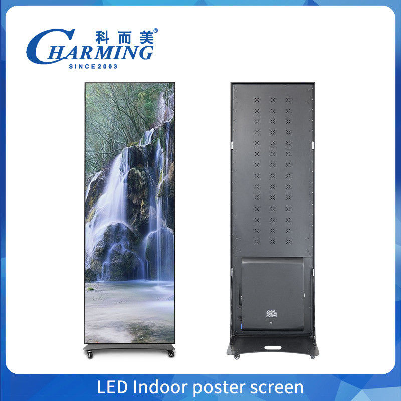 Tam Renkli P2.5 P1.86 P2 İç mekan Led Poster Ekranı Wifi USB Yerüstü Dik Led Reklam Dijital Poster Ekranı