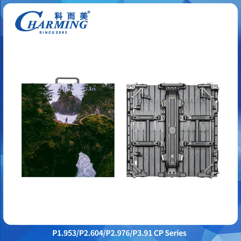 Kabine Boyutu 500x500/500x1000mm P2.6/2.98/3.91 CP Serisi Kapalı LED Video Duvarı Yay Düzenleyicisi ile En Yüksek Köşe 22,5°