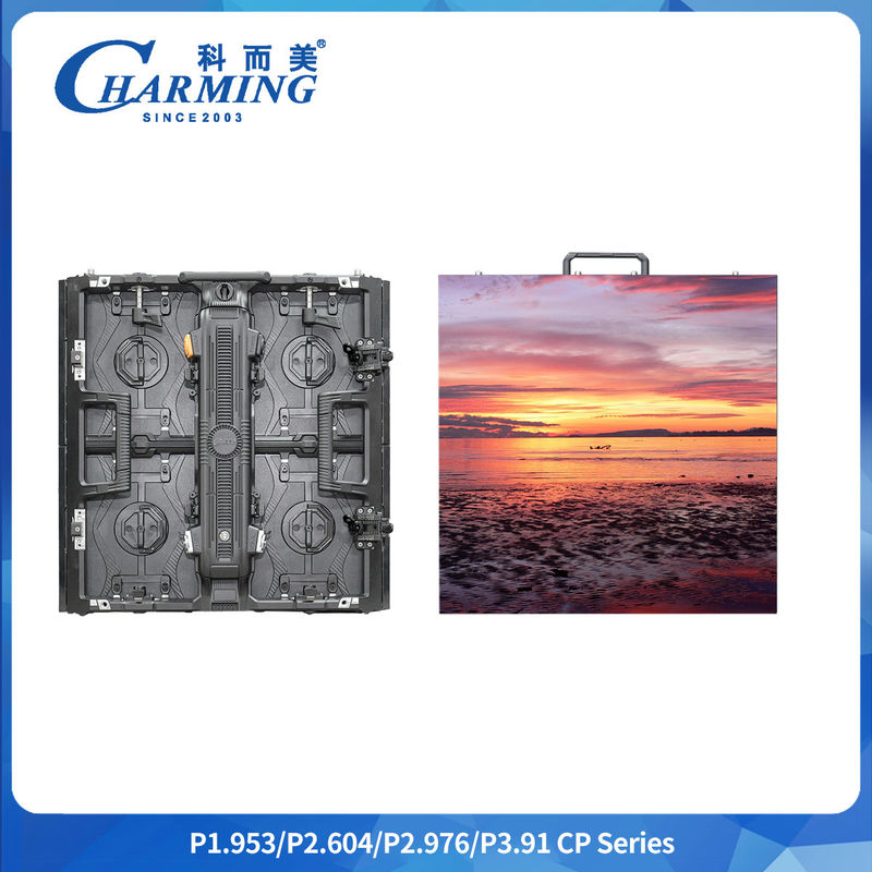 -20~40°C 600~800 CD/m2 P2.6/2.98/3.91 CP Serisi Kapalı LED Video Duvarı Box Köşe Koruması ile