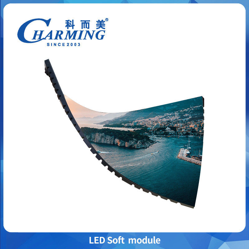 IP40 Güçlü Manyetik Silindrik Esnek Ekranlar P2 P2.5 P3 P3.076 P4 Ön Bakım İç Yumuşak Modülü