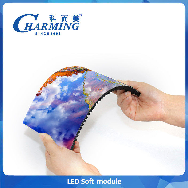 Yaratıcı Ön Bakım Esnek HD Yumuşak LED Modülü P1.86 P2 P2.5 P3 Eğri Reklam Yuvarlak Ekran Yarım Daireli LED Ekran