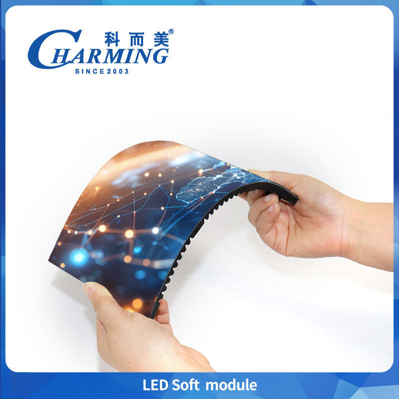 Özel Ön Bakım Manyetik Esnek Yumuşak LED Modül Paneli P1.86 P2 P2.5 HD Yaratıcı Ekran için Silindirli LED Ekran