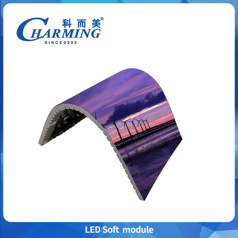 Fabrika Tedarikleri P4 Esnek Panel 16 Bit Mikro Tam Renkli 3d Eğri 4k İçerideki Video Ekranı Ticari Reklam Etkinliği 6W LED Ekran
