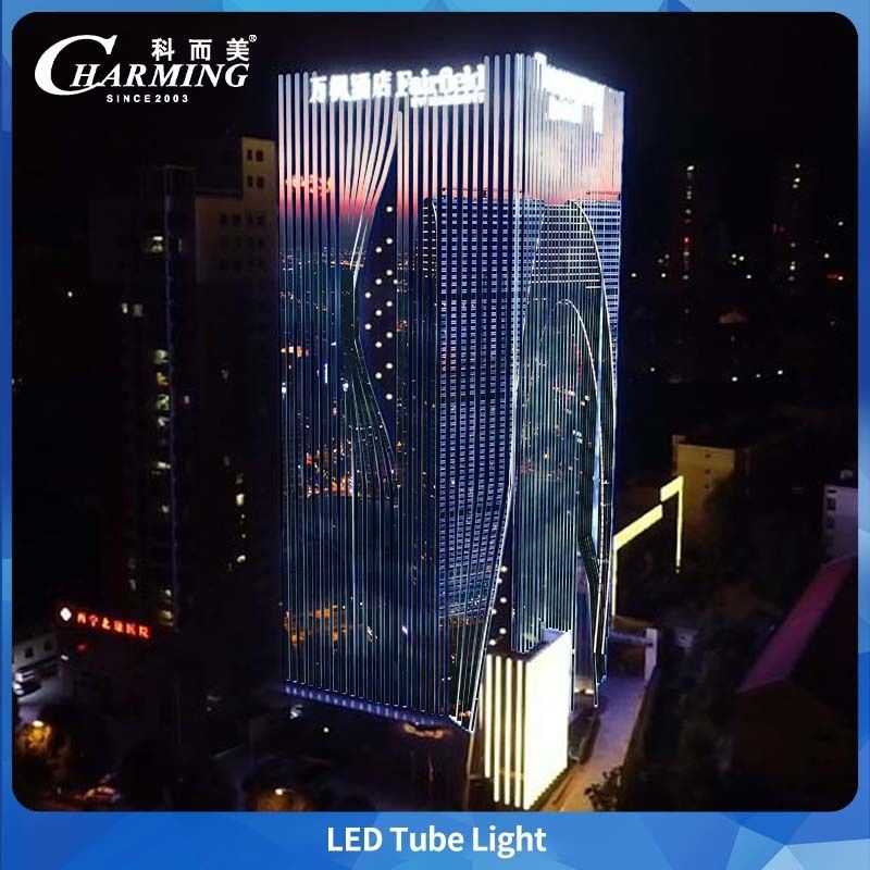 BIS ve LAN SASO Gizli Hat Tasarımlı Dış Mekan Bina Su Geçirmez ve Çevre Tasarımı İçin LED U40 Tüp Işık