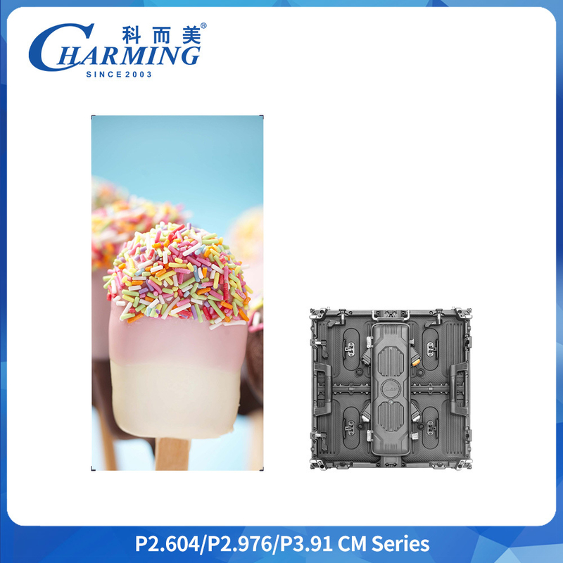 P2.6 IP65 Dışarıda Kiralık LED Ekran Dolabı 500x500mm 6.4kg