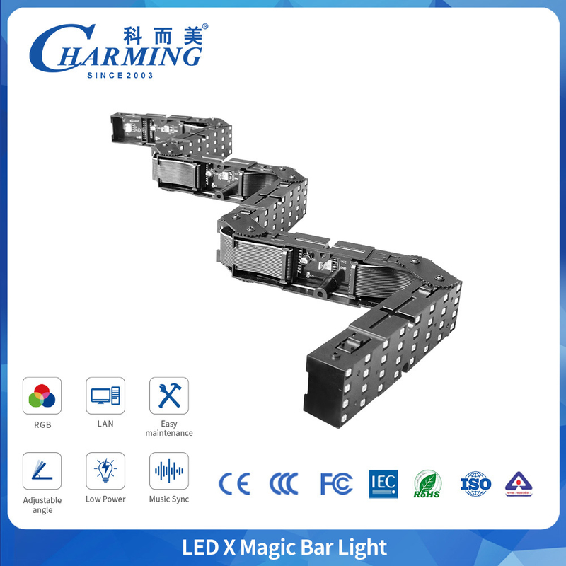Bireysel Piksel Seviyesi Kontrol SMD3838 1m Led Sihirli Çubuk Işık Kulüp Etkinliklerine Uygulanır