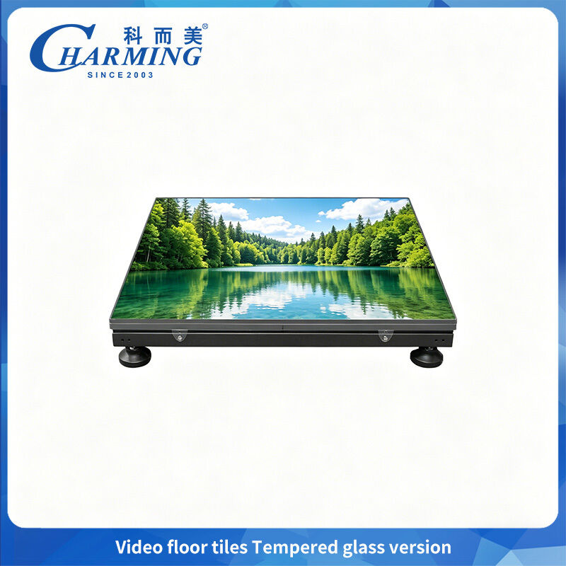 500kg Yüksek Yük Kapasitesi Tempered Glass Dance Floor LED KTV için giyim dayanıklı