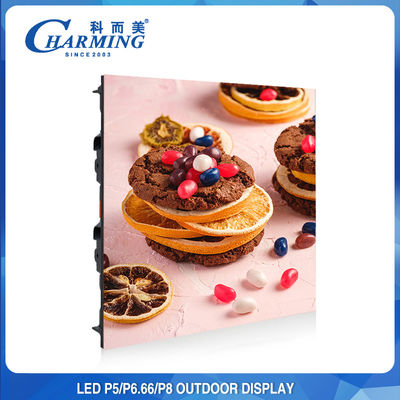Pratik P8 Dış Mekan LED Video Duvar Reklam Panosu Ekranı 120x120