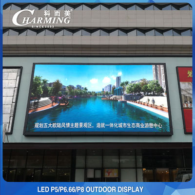 Çok Sahneli P5 P8 Dış Mekan LED Video Duvar Ekranı 1920HZ-3840HZ