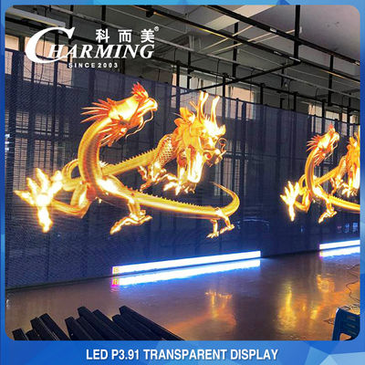 230W Çarpışma Önleyici LED Ekran Şeffaf, SMD2020 LED Panelden Görün