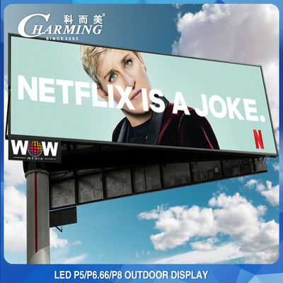 Dış Mekan LED Reklam Panosu P5 P8 LED Video Duvar Ekranı Suya Dayanıklı