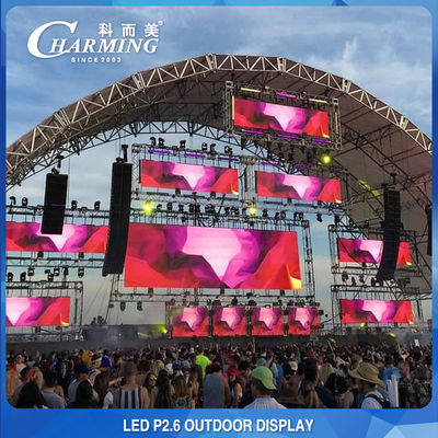 IP65 16 Bit HD LED Video Duvar Ekranı Çok Sahne Piksel Aralığı 2,6 mm