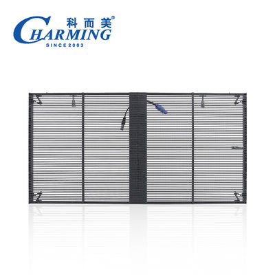 Dış Mekan P3.91 Şeffaf LED Video Duvar 256x64 Renkli Ekran IP65