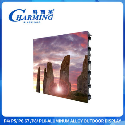P4 P6 P8 Reklam Dışarıda IP65 Led Ekranı 3840Hz ile