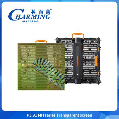 SMD 1921 Şeffaf LED Video Duvar Şeffaf LED Ekran Tablosu 140° Görme açısı LED Ekran