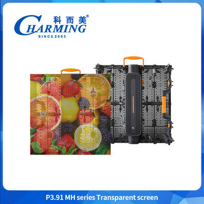 16 Bit P3.91MH Serisi Şeffaf LED Ekranı Çoklu Kurulum Yöntemleri LED Mesh Ekranı