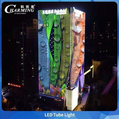 U38 RGB Led Tube Light DC24V Dış Projeler için 140° Görünüm