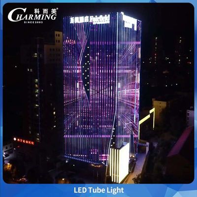 U38 Alüminyum Alaşımlı RGB Led Tüp Işık DC24V SPI Kontrollü Bina İçin