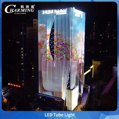 Alüminyum Malzeme SMD5050 IP65 Dış Mekan Su Geçirmez Led Tüp Işık Ticari Büyük Bina Konturu İçin