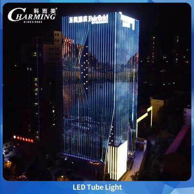 PC Kapak SMD5050 IP65 Dışarıdaki Büyük Bina Reklamı için LED Tüp Işığı
