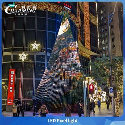 30MM IP66 DC24V RGB Dış Mekan Alüminyum Profil Kalıcı Led Noel Led Piksel Nokta Işığı