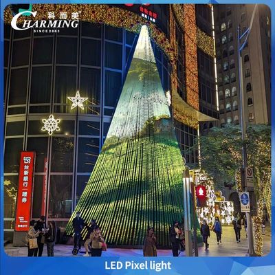 2025 Popüler Ürün Pixel Light SMD3535 PC Shell + Şeffaf Yüzey Shell ile Noel ağacı aydınlatması gibi bina için