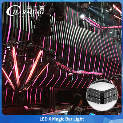 Çözülmesi ve farklı uzunluklara monte edilmesi kolay Çekici Ürün LED X Sihirli Çubuk Modüler Tasarım Çekici Ürün LED X Sihirli Çubuk RGB LED Piksel Çubuğu Eğlence Etkinliği